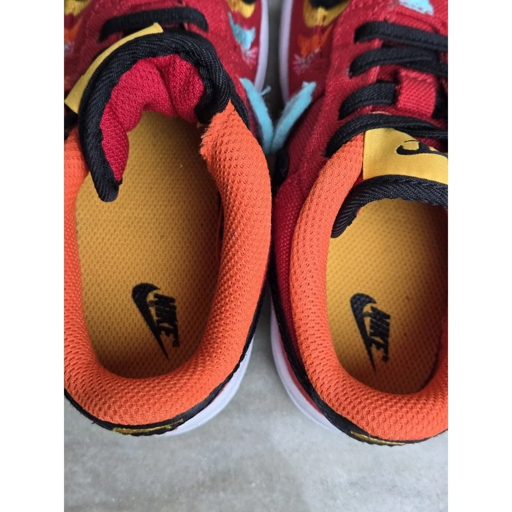 NIKE  FORCE  1 ‎ LV8 YEAR OF THE TIGER DQ5072-601 Toddler Size 9.5 Red Cat